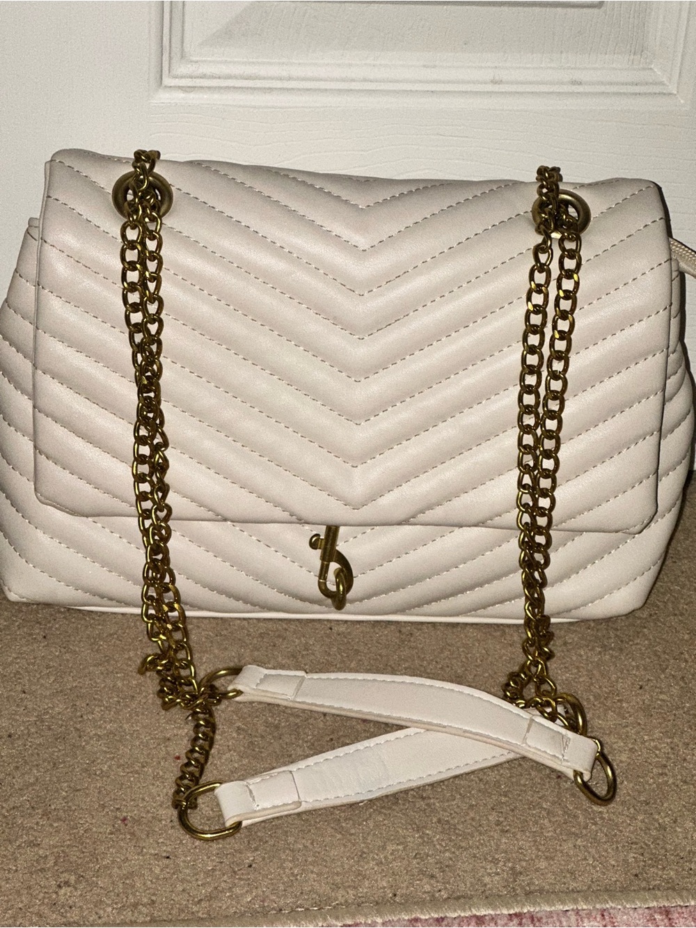 Quilted chevron envelope flap chain handbag shoulder crossbody purse